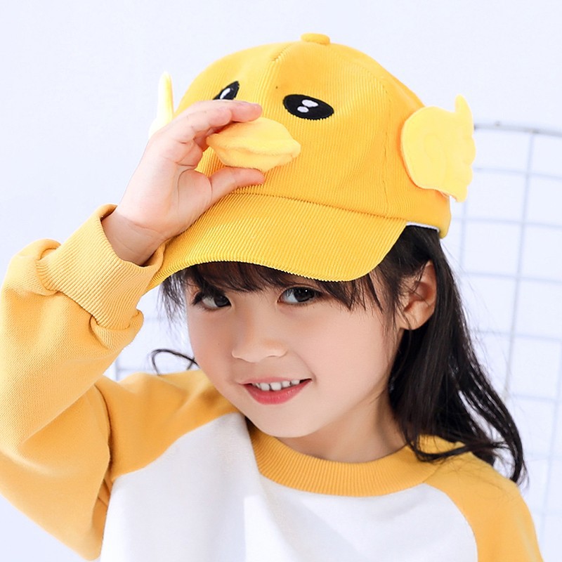 Mũ Lưỡi Trai Con Vịt Màu Vàng Cho Bé