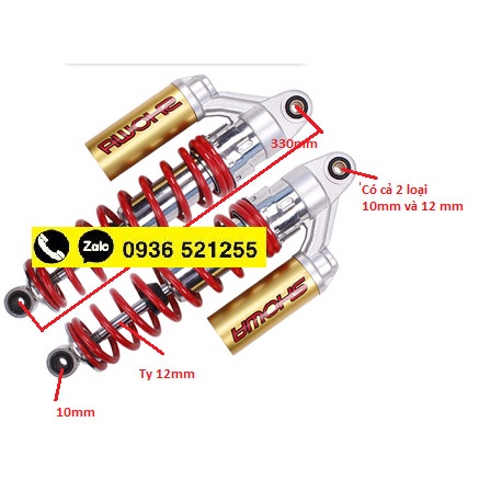 Phuộc sau Giảm xóc CB400 vtec 1 2 3, XJR, ZR\X400 … và các dòng xe tương thích