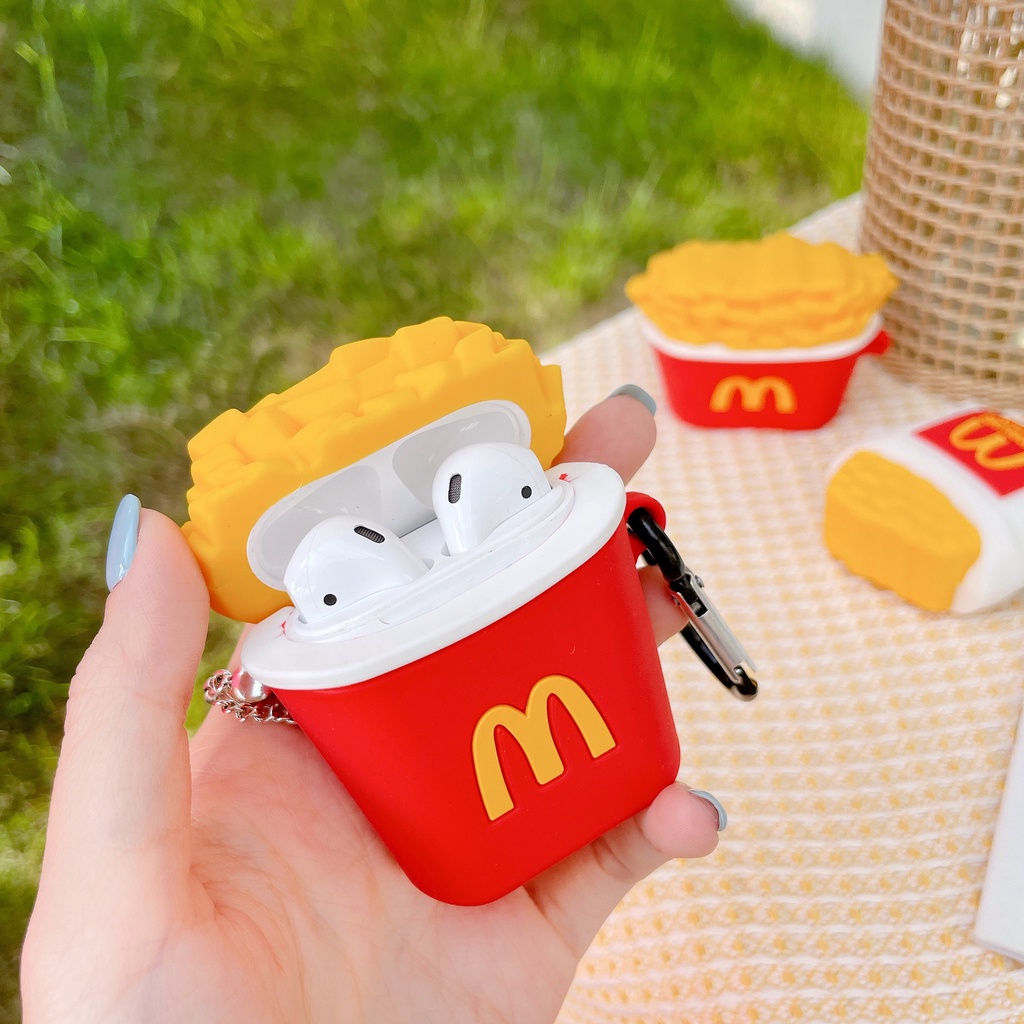 Vỏ Bảo Vệ Hộp Sạc Tai Nghe Airpods 3 Pro AirPods3 Họa Tiết Khoai Tây Chiên/Bánh Quy Phong Cách Mới 2021 Ốp