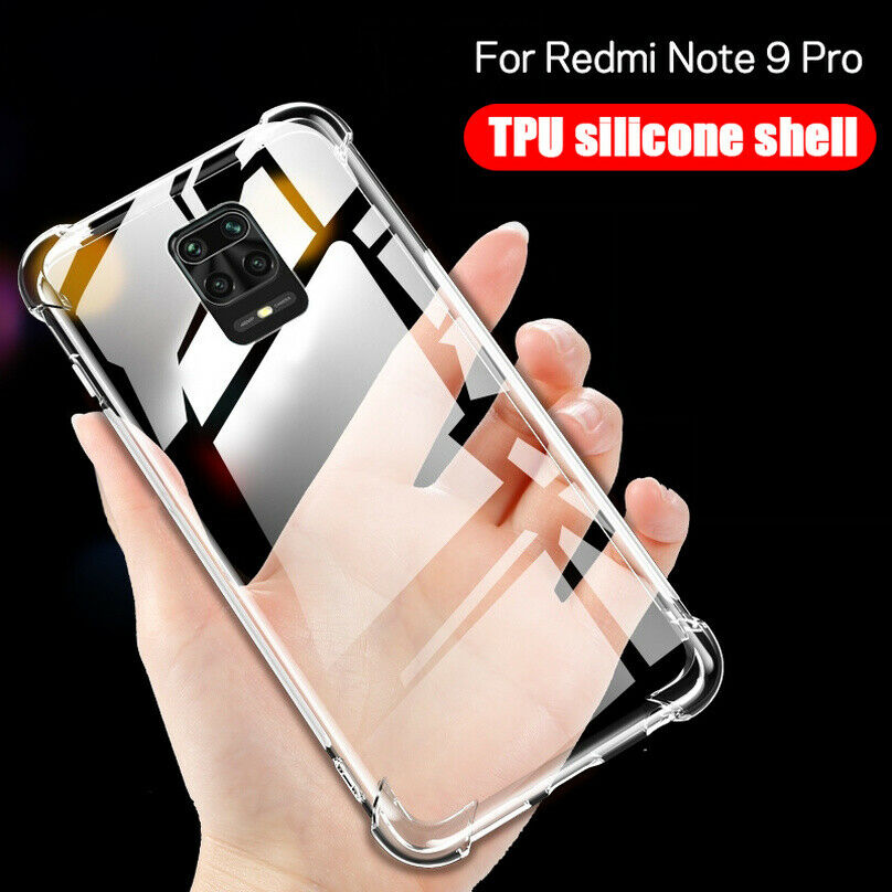Ốp Điện Thoại Tpu Silicone Trong Suốt Chống Sốc Cho Xiaomi Redmi Note 9s 9 Pro Max