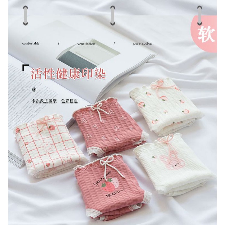 [CHE TÊN 100%] Quần Lót Nữ Dâu Thỏ Cute LMD31 Quần Chíp Chất Cotton Quảng Châu Cao Cấp Sexy Xịn Đẹp Lamodu Shop | BigBuy360 - bigbuy360.vn