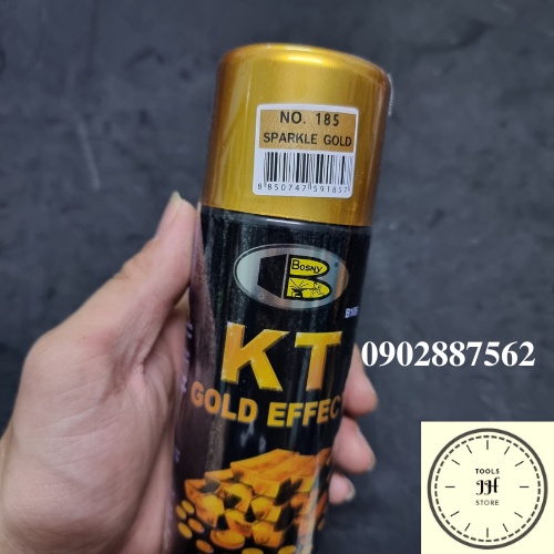 Sơn xịt mạ vàng KT Gold bosny