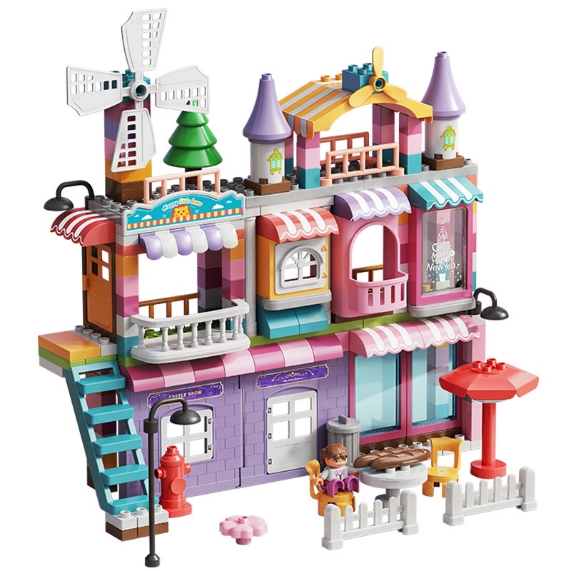 Lego lâu đài 216 chi tiết duplo - hãng Feelo