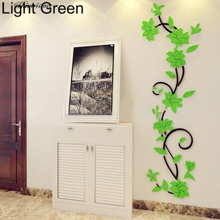 Decal Dán Tường Hình Hoa Hồng 3D Độc Đáo