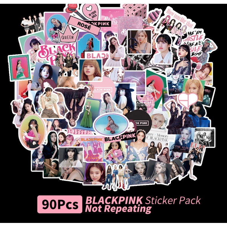 Sticker Hình Nhóm Nhạc BLACKPINK Chống Thấm Nước Chất Lượng