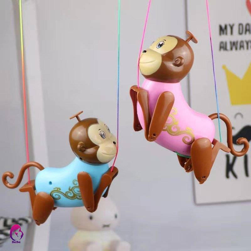 Đồ Chơi Khỉ Leo Trèo Tương Tác Với Dây Kéo Và Móc Vui Nhộn Cho Bé