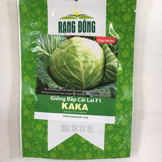 Hạt giống bắp cải xanh KaKa [Bắp to]