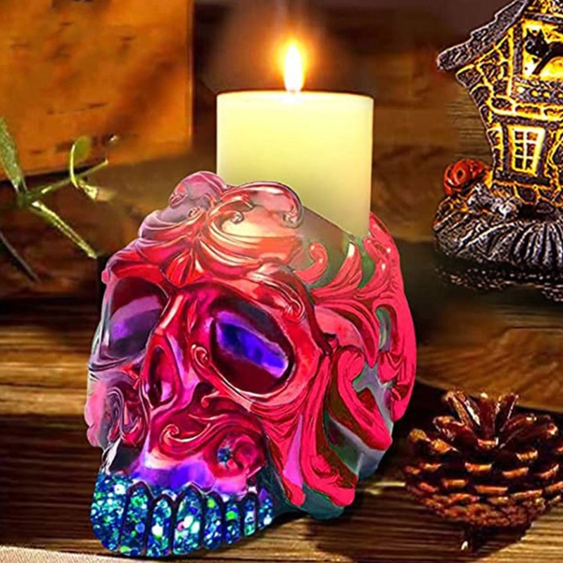 Sa Khuôn Silicone Làm Xà Phòng Hình Đầu Lâu