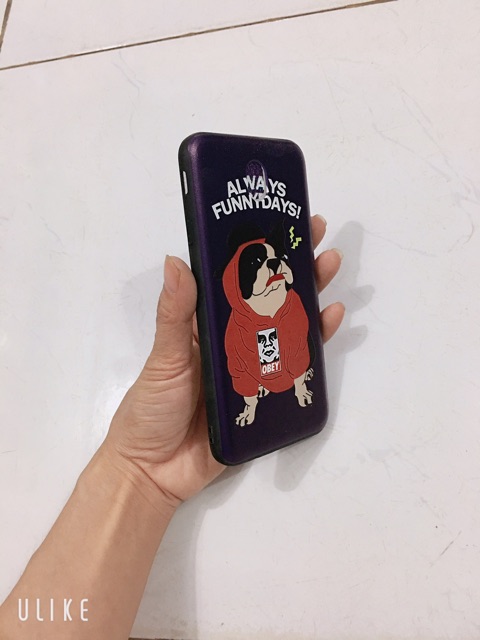 Ốp j7pro hình chú DOG mầu đỏ