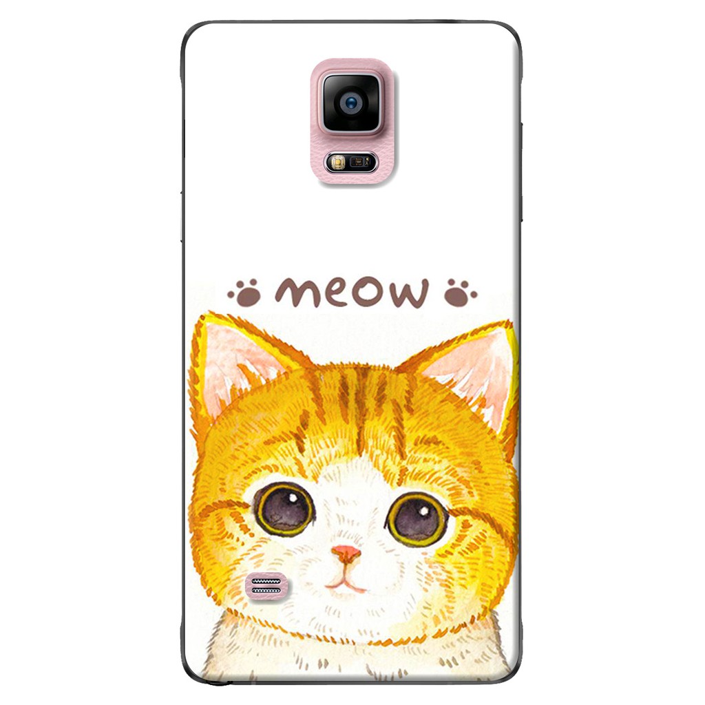 Ốp lưng nhựa dẻo Samsung Galaxy Note 4, Note 5, Note 7, Note 8, Note 9 Meow