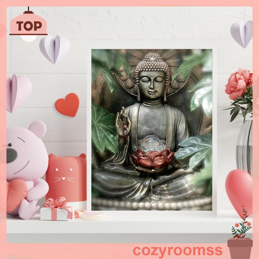 (canvas no printing)  Tranh Thêu Chữ Thập DIY 11CT Hình Phật Độc Đáo
