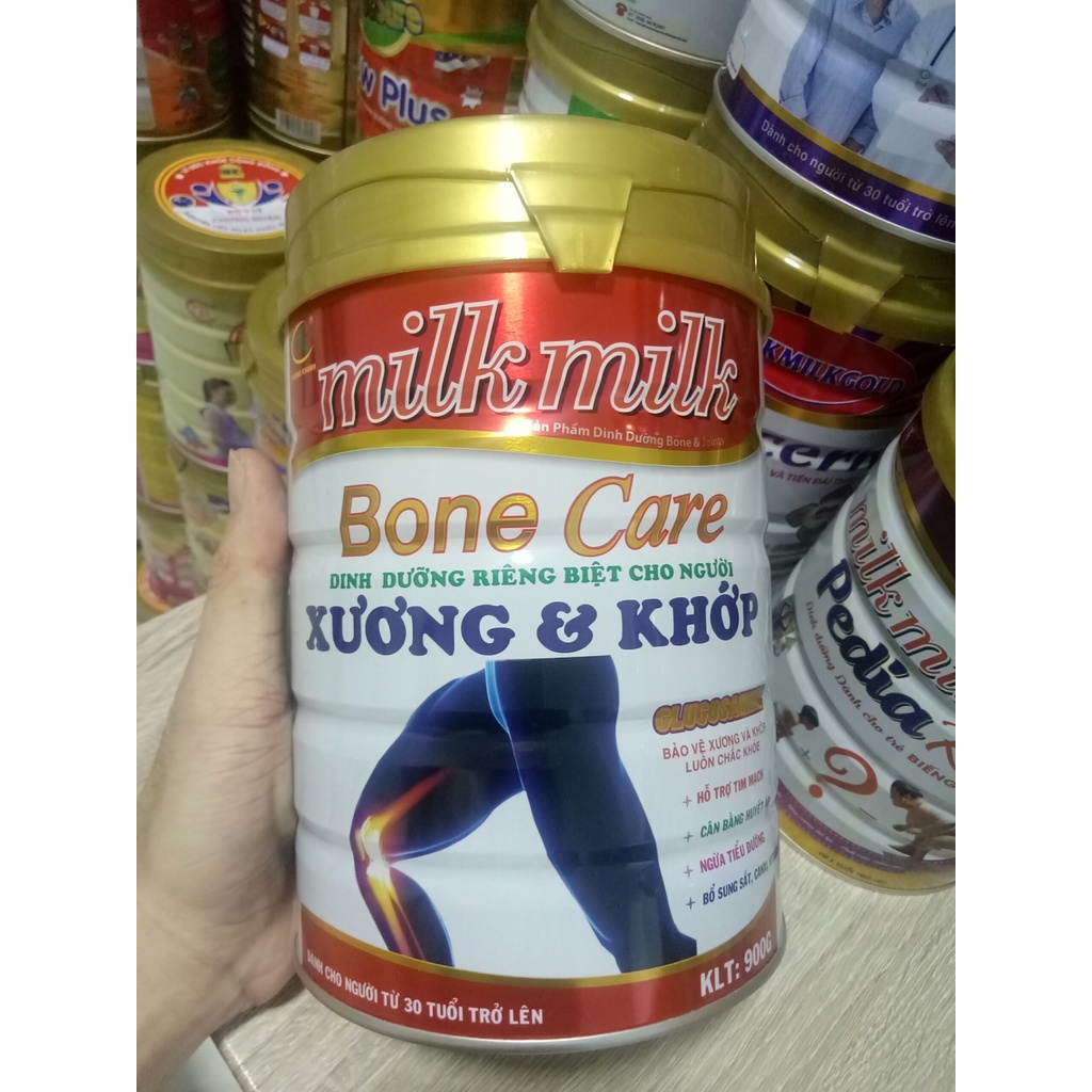 Sữa Milkmilkgold người xương khớp, tiểu đường, huyết áp - Sữa milkmilk bone care xương &amp; khớp 900g