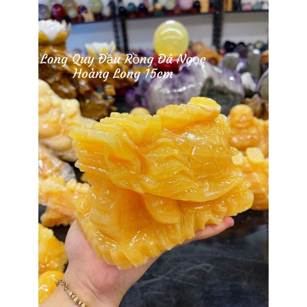 Tượng Long Quy Đầu Rồng Đá Ngọc Hoàng Long Phong Thuỷ