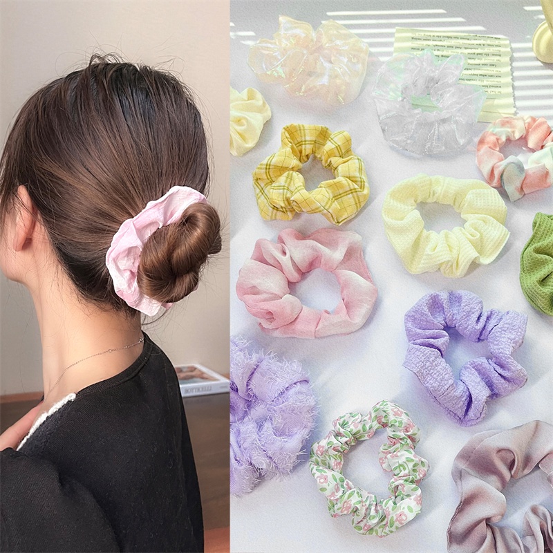 Dây Buộc Tóc Cao Su Co Giãn Dành Cho Nữ Tập Thể Thao Gym