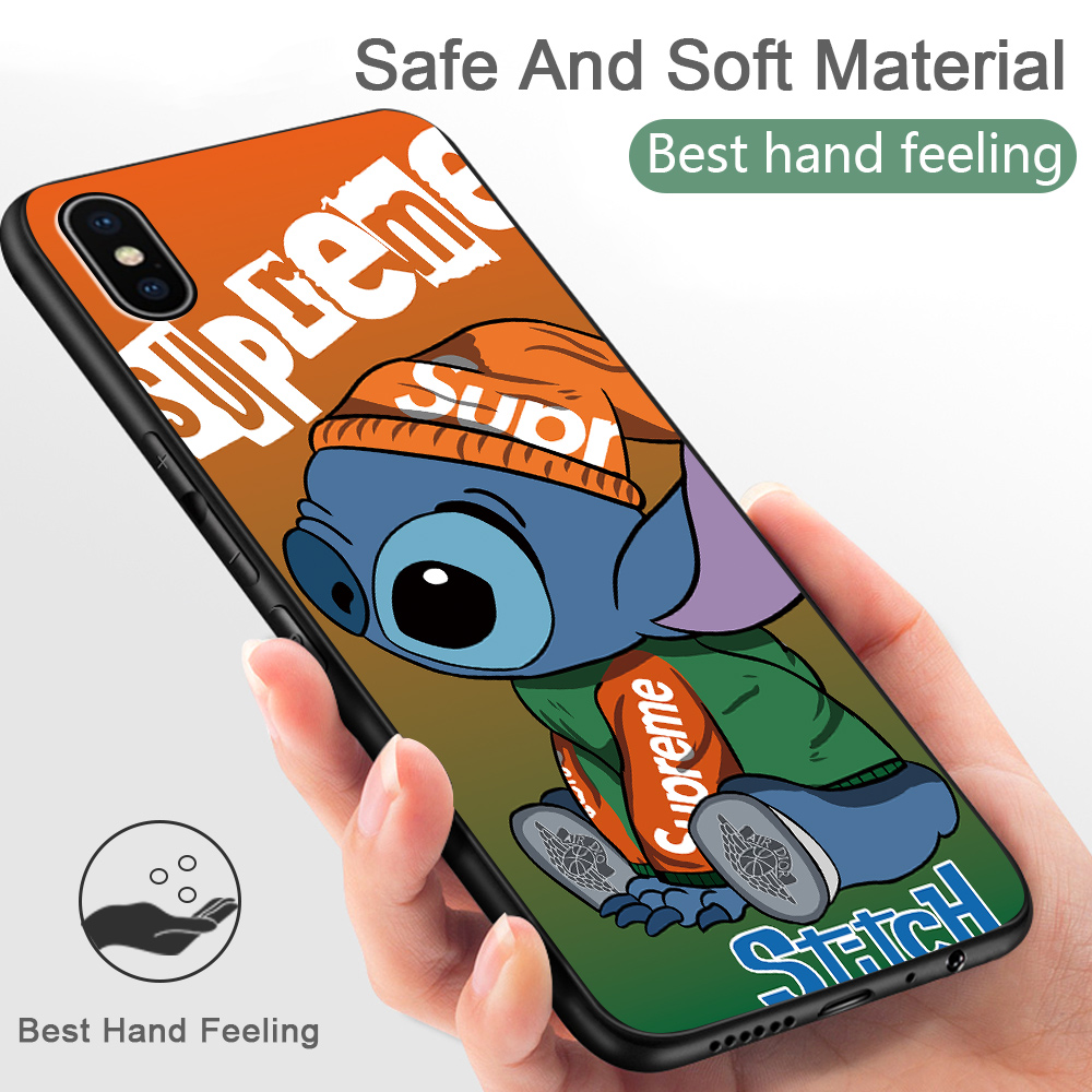 Oppo A92 A9 A5 2020 A91 A31 A52 A71 A71K A73 A83 A79 cho Cartoon Cute Stitch Casing Shockproof Cases Silicone Phone Case Soft Cover Ốp lưng điện thoại