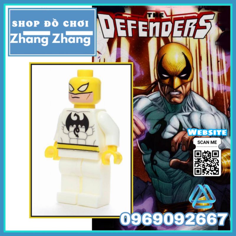 Đồ chơi Xếp hình Iron Fist thiết quyền Siêu anh hùng Marvel Minifigures WM207