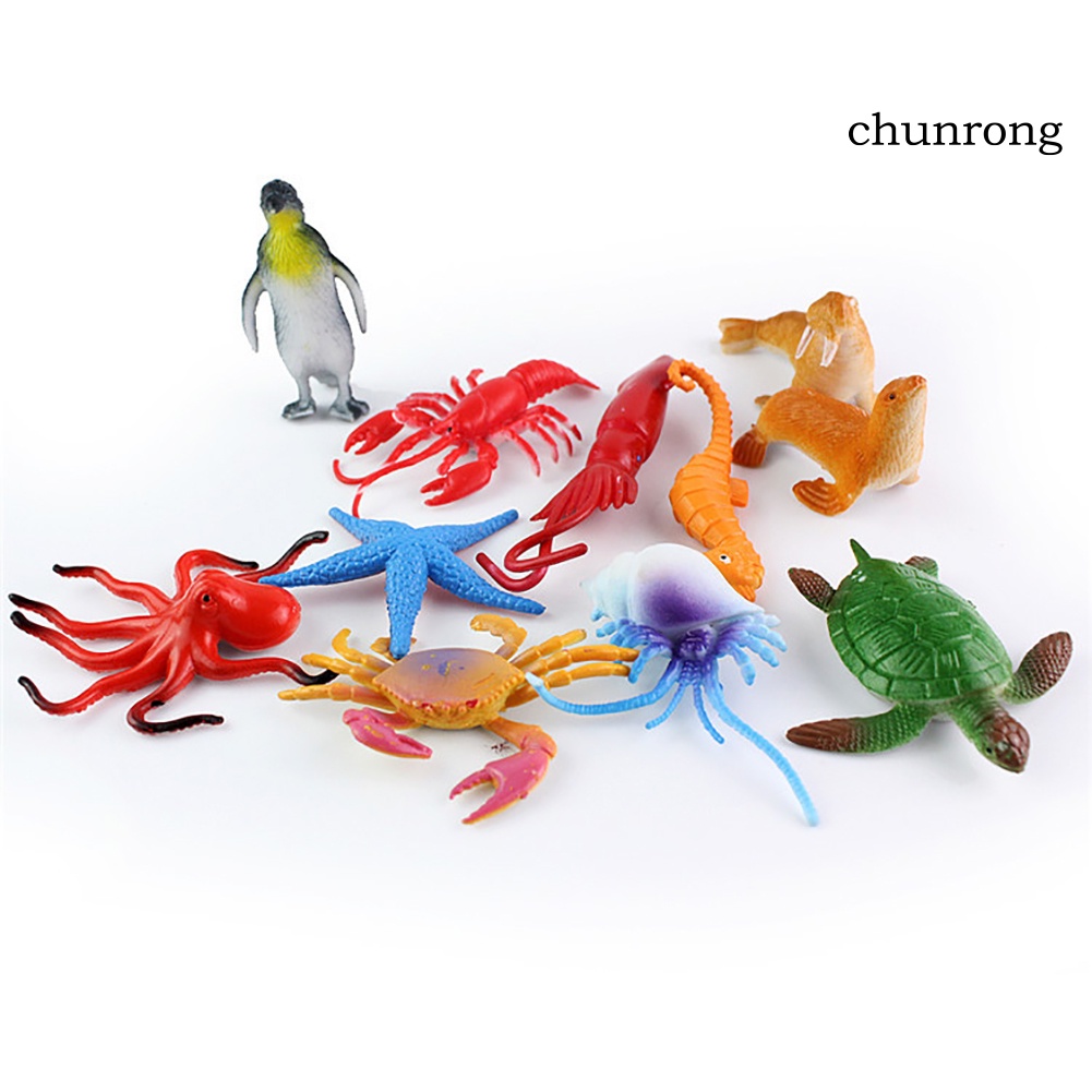 Cr Set 24 Mô Hình Động Vật Biển Đồ Chơi Cho Bé
