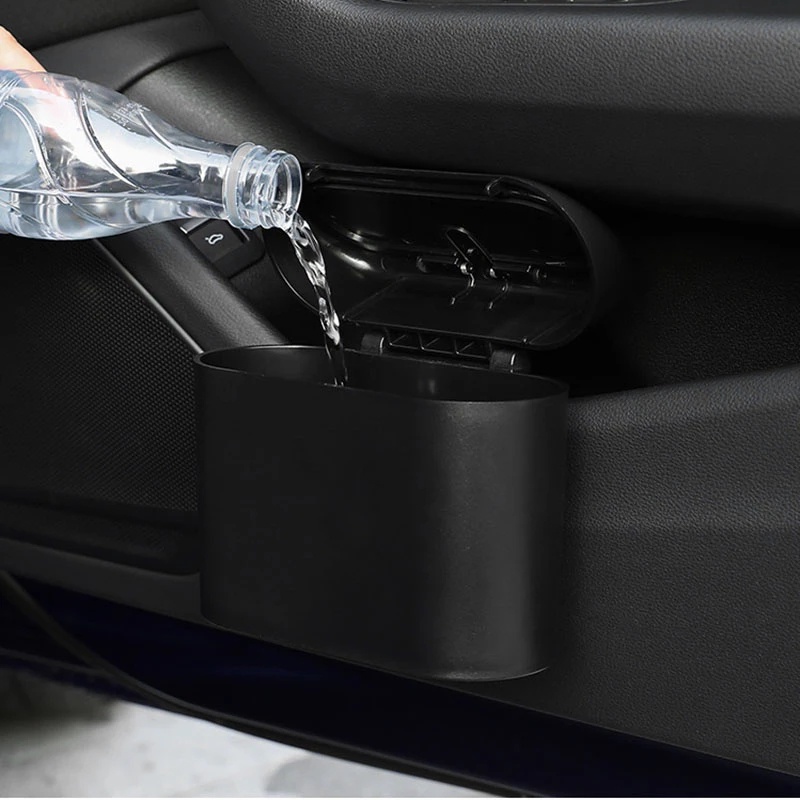 Thùng Rác Mini Có Nắp Đậy Tiện Lợi Cho Xe Hơi