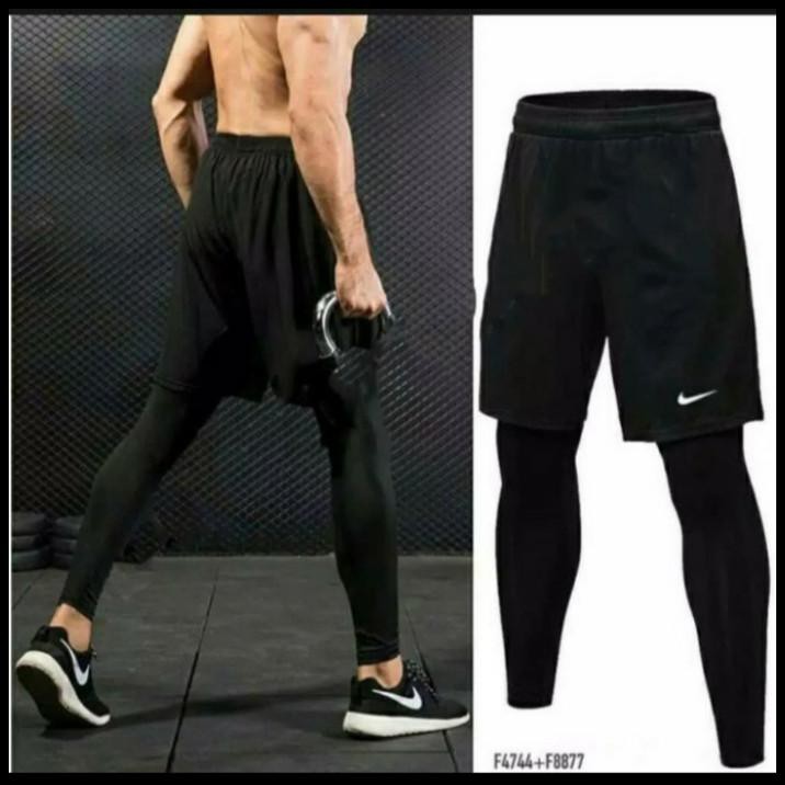 Bộ quần short + quần legging thể thao Nike size 28-32 cho nam