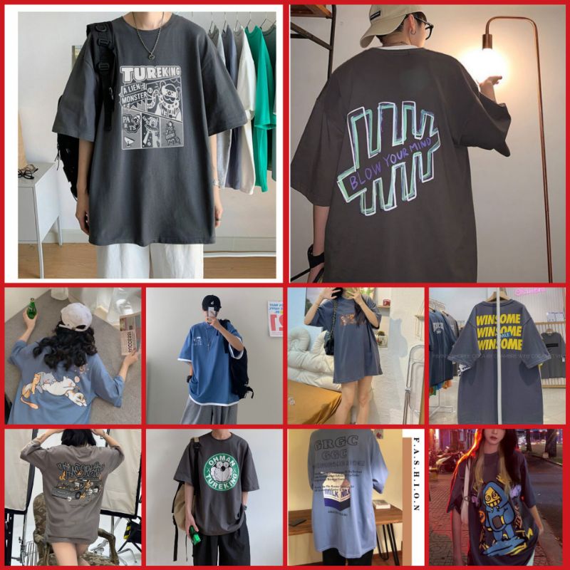 (30 MẪU XÁM )Áo thun MISS OUT tay lỡ fom rộng,nam nữ freesize. áo phông unisex.ulzzang