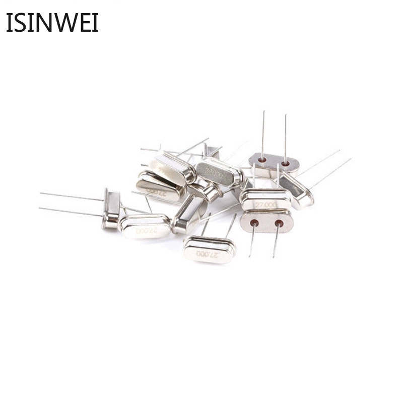 Set 10 linh kiện tạo dao động cộng hưởng tinh thể thạch anh thụ động HC-49S 27MHz 27M 27.000M 27.000MHZ