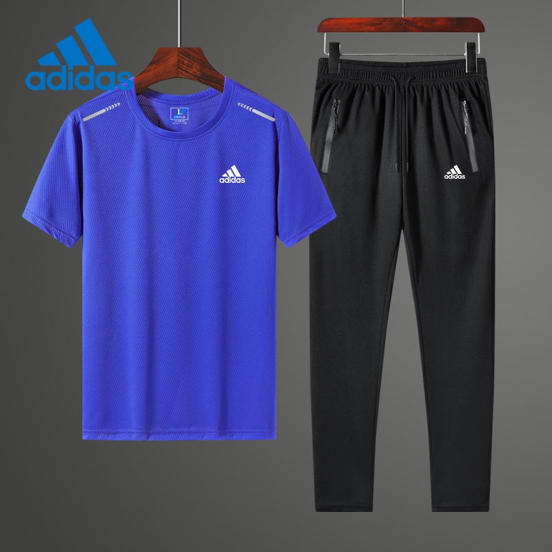 Adidas Bộ Đồ Thể Thao Áo Thun Tay Ngắn Phối Quần Dài Thời Trang Mới 2022 Cho Nam