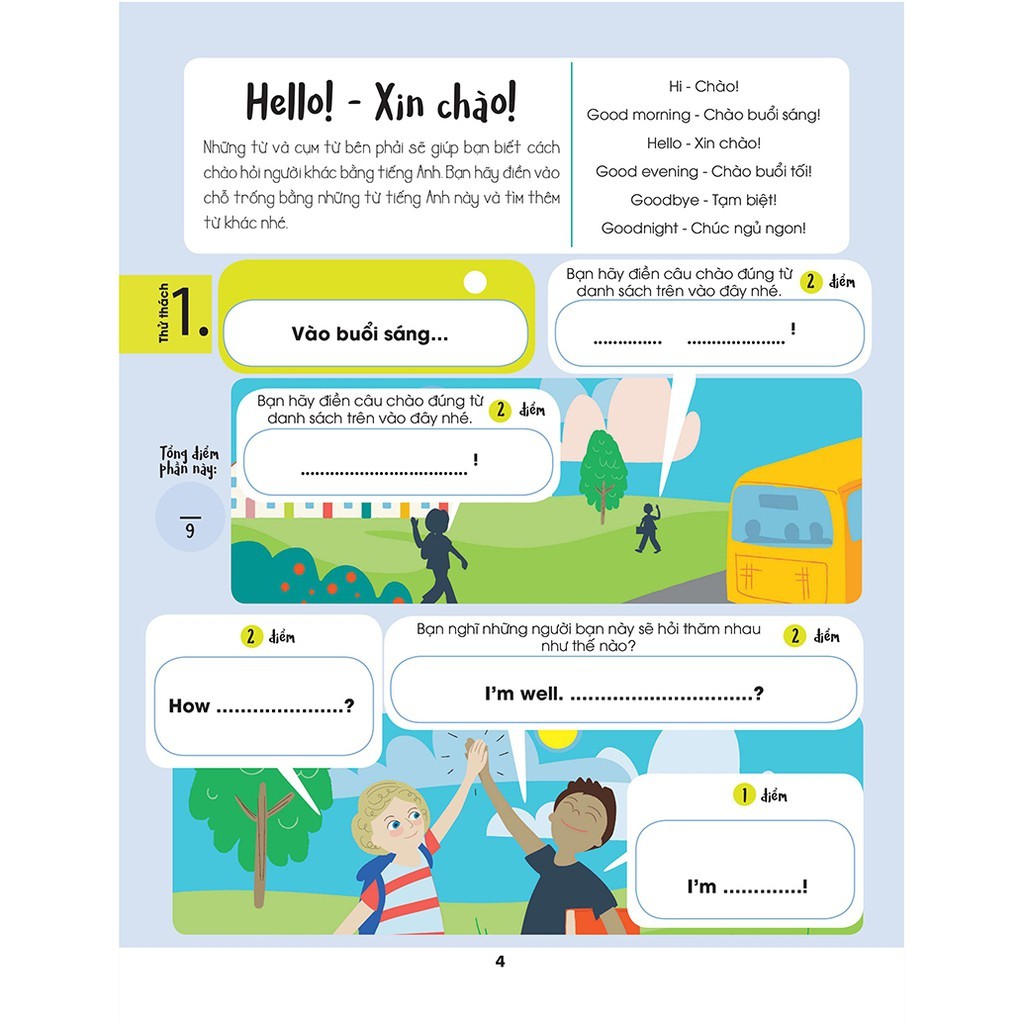 Sách - Hello English! - Xin chào tiếng Anh!- Bài tập tiếng Anh