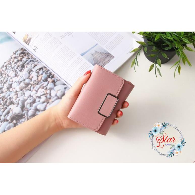 VÍ NỮ NGẮN, VÍ ĐẸP CẦM TAY MINI VUÔNG G06