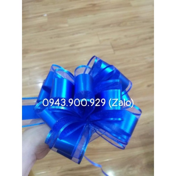 Nơ tú cầu trơn 9 tầng Nơ tú cầu trang trí giỏ quà