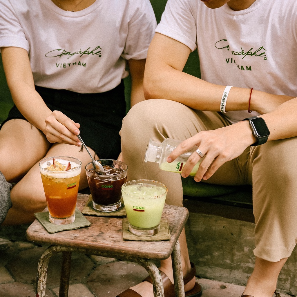 Áo thun cộc tay nam nữ Việt Nam Cộng Cà Phê