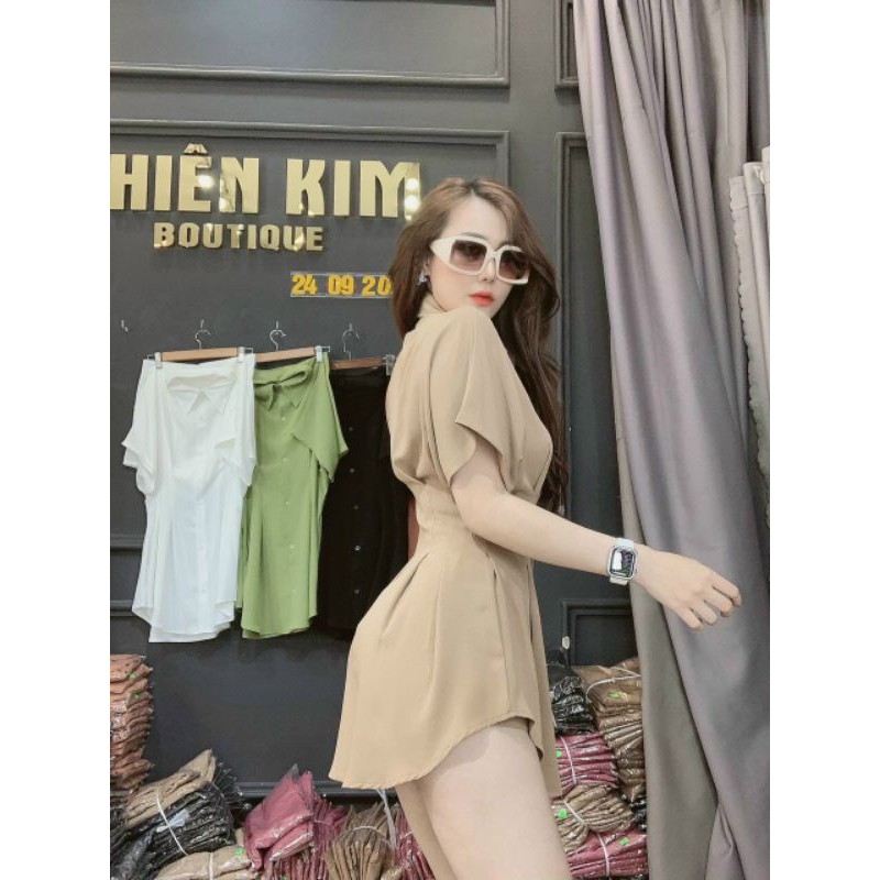 ĐẦM SƠ MI ÔM EO CỰC SANG PHONG CÁCH HOT GIRL CỰC TÔN DÁNG CỰC XINH