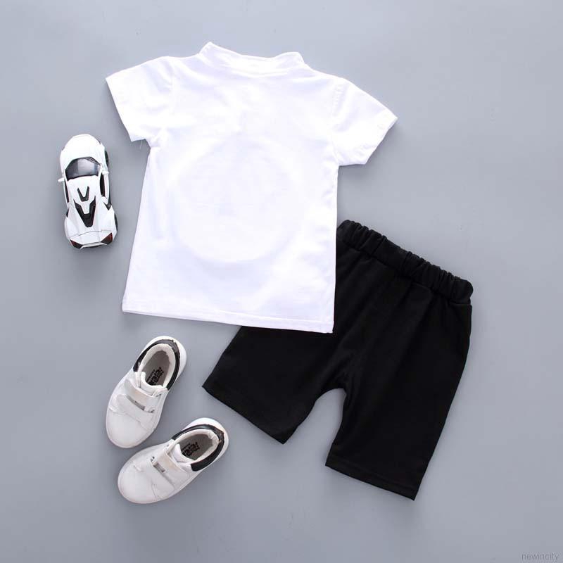 Set áo ngắn tay cổ trụ họa tiết phong cách Trung Hoa kèm quần cho bé