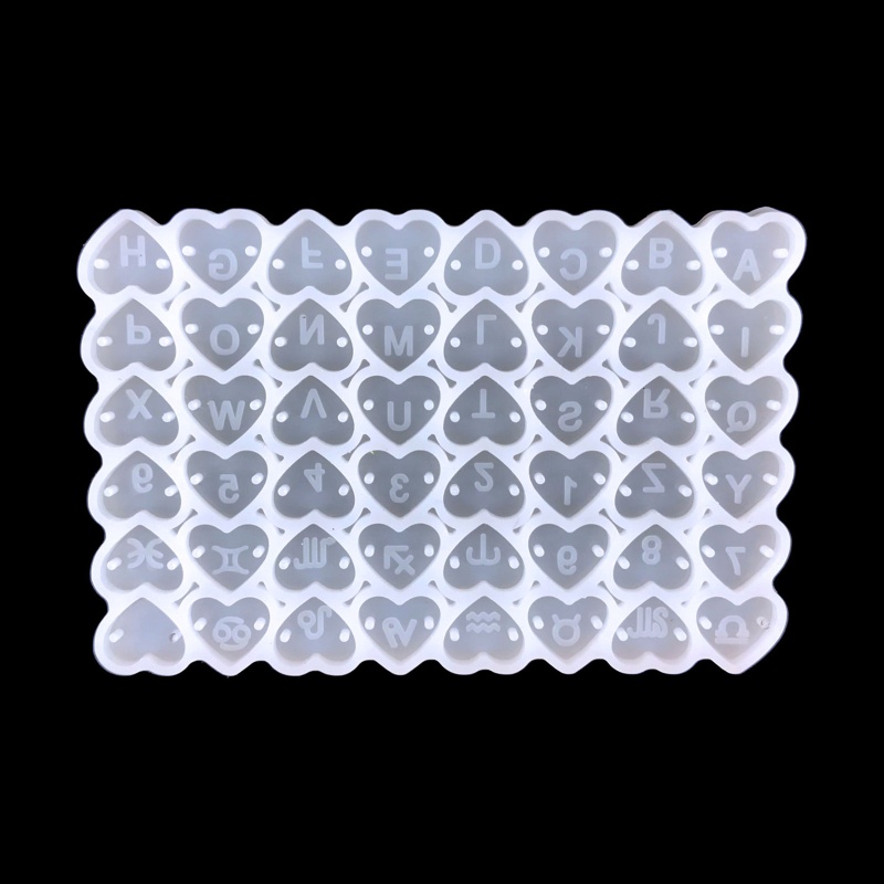Khuôn Silicone Làm Mặt Dây Chuyền Hình Trái Tim