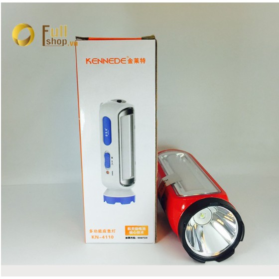 Đèn pin tích điện cầm tay kiêm đèn tích điện, đèn pin đa năng siêu sáng KN4110