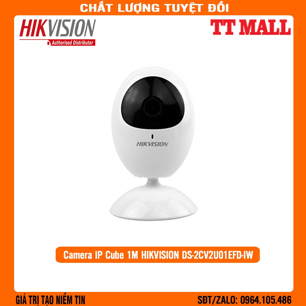 Camera IP Cube Wifi 1MP HIKVISION DS-2CV2U01EFD-IW - CHÍNH HÃNG .