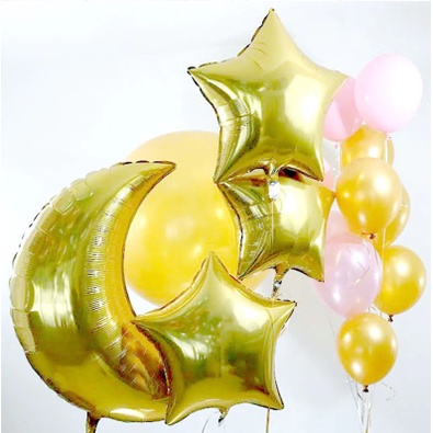 Bong bóng nhôm hình ngôi sao đủ các kích thước nhỏ - to