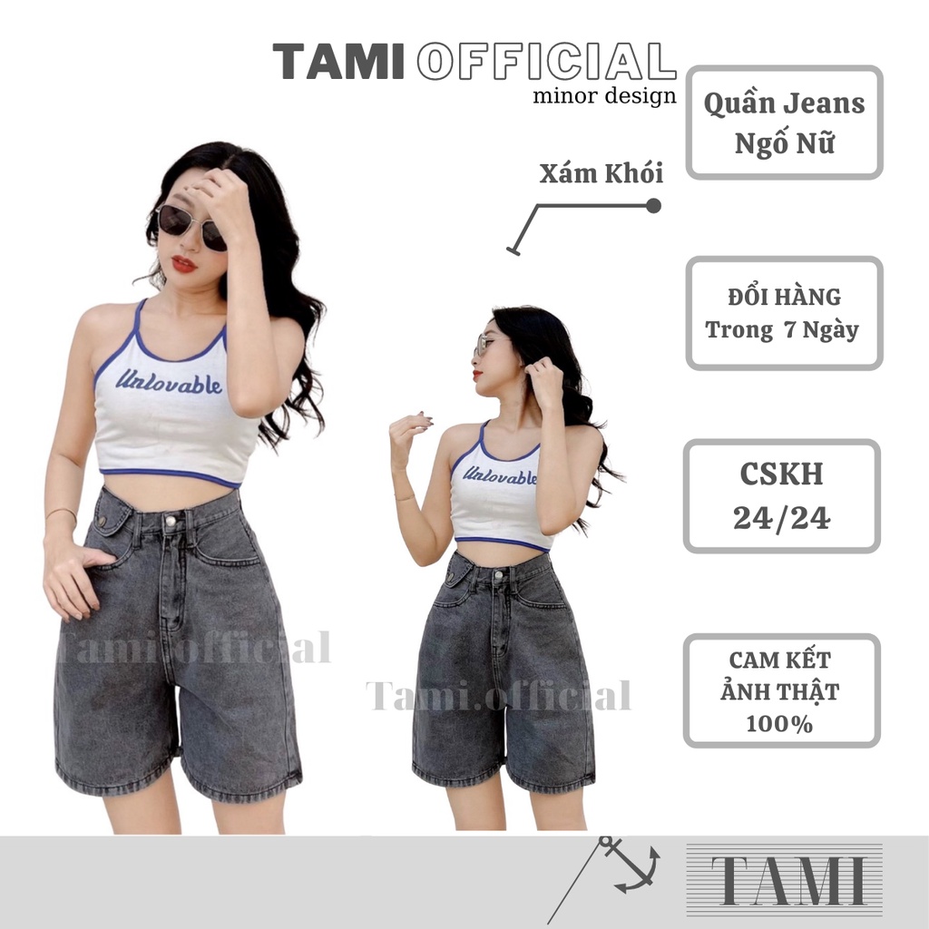 Quần JEANS NGỐ NỮ BASIC Đáy Cao Đủ Màu Lựa Chọn Form Dễ Mặc, Siêu HÁCH DÁNG [ Tami Official ] | BigBuy360 - bigbuy360.vn