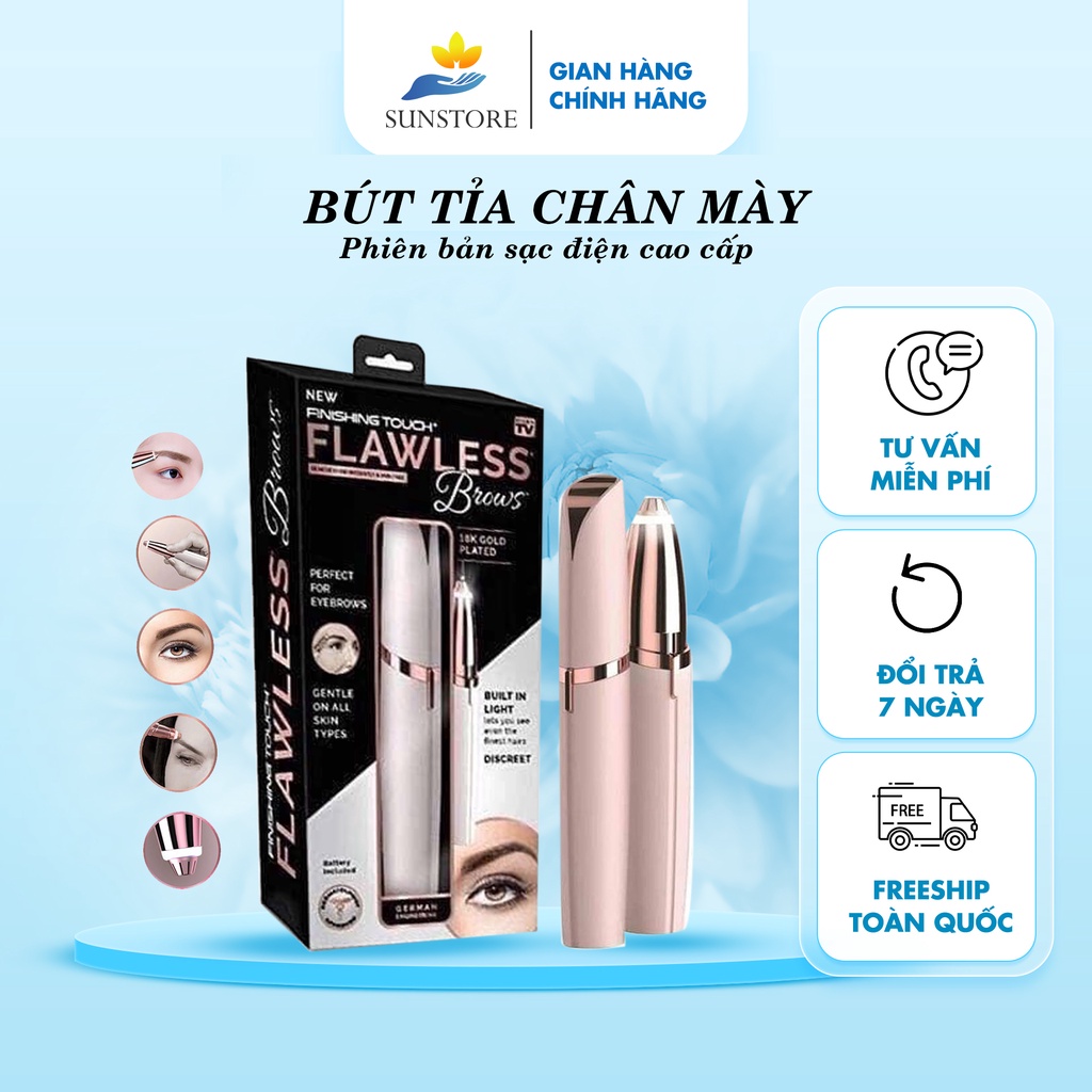 Máy Tỉa Lông Mày Cao Cấp phiên bản sạc điện, Bút tỉa lông mày, Bút tỉa chân mày, Cạo Lông Mày Nhỏ Gọn, Tiện Dụng