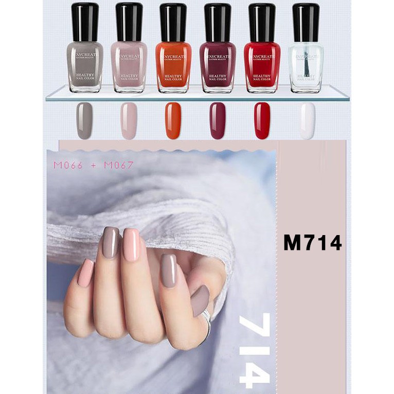 Sơn móng tay học tập làm nail sơn mini 4ml đủ màu sắc dễ thương màu bóng nhũ - BÁN LẺ 1 CHAI