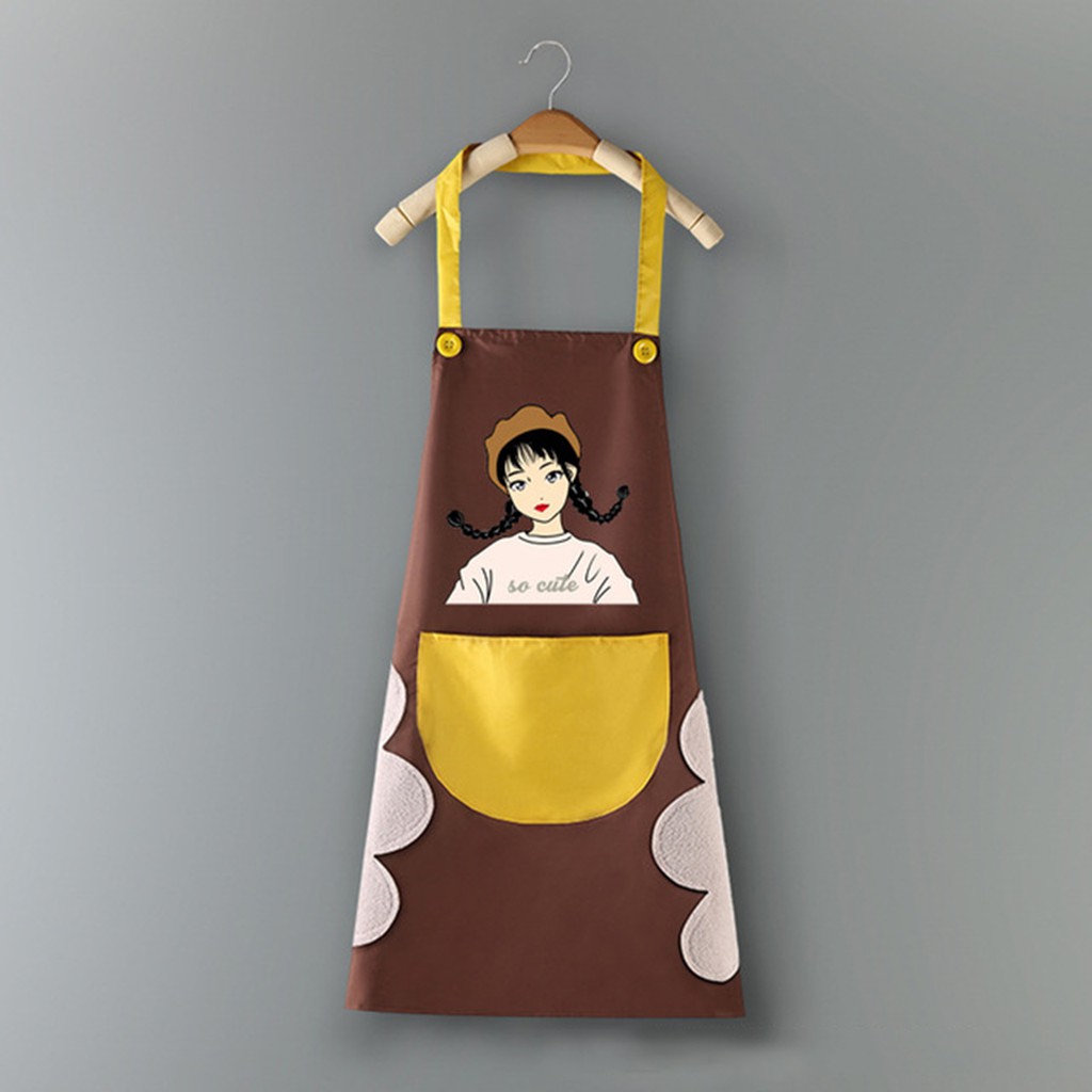 Tạp Dề Chống Thấm có túi đựng và chỗ lau tay siêu cute [Hàng có sẵn] | BigBuy360 - bigbuy360.vn