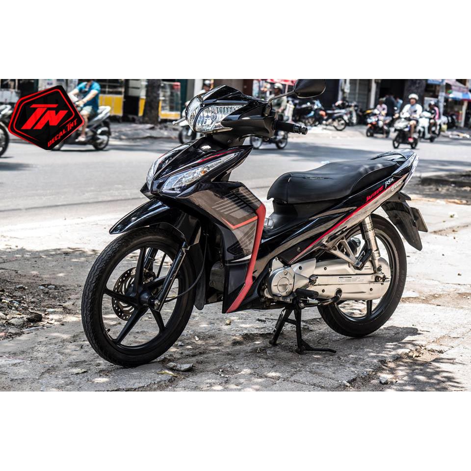 Tem Trùm Wave Rsx Đỏ Đen