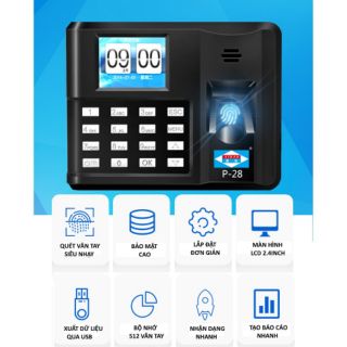 Máy chấm công vân tay rất nhạy.