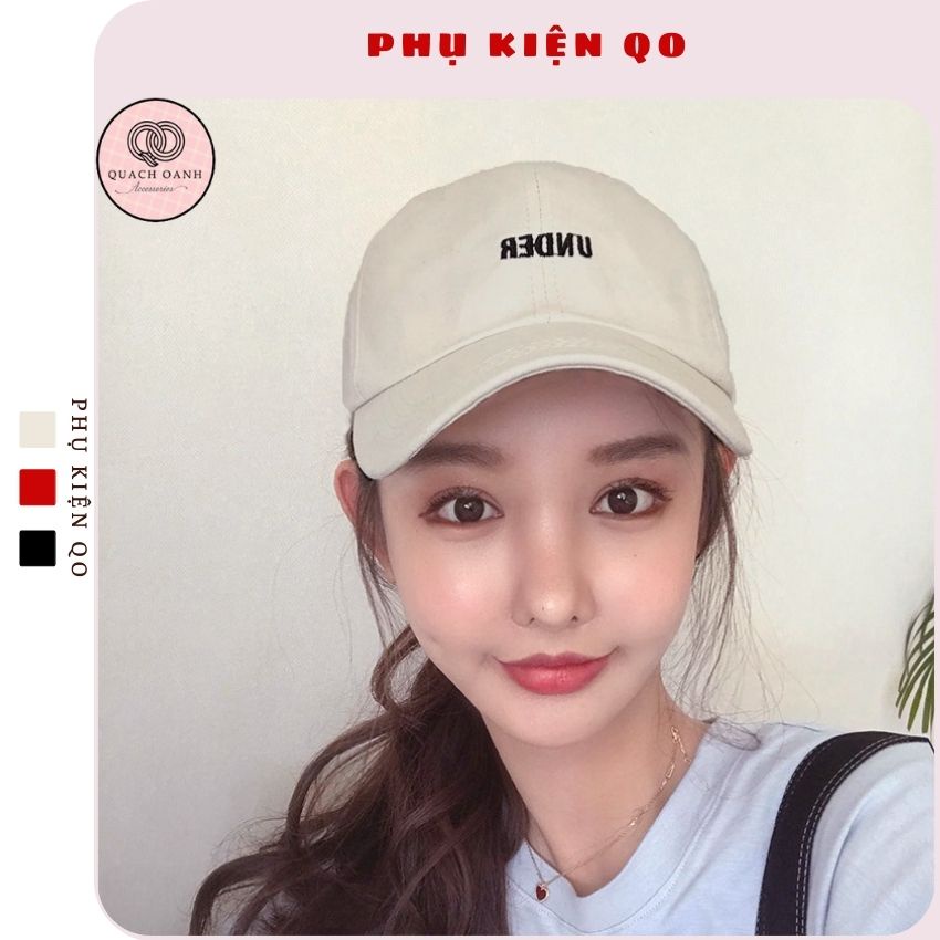 [Mã SKAMCLU8 giảm 10% cho đơn từ 100K] Mũ lưỡi trai bóng chày thêu under unisex phong cách hàn quốc – MU75