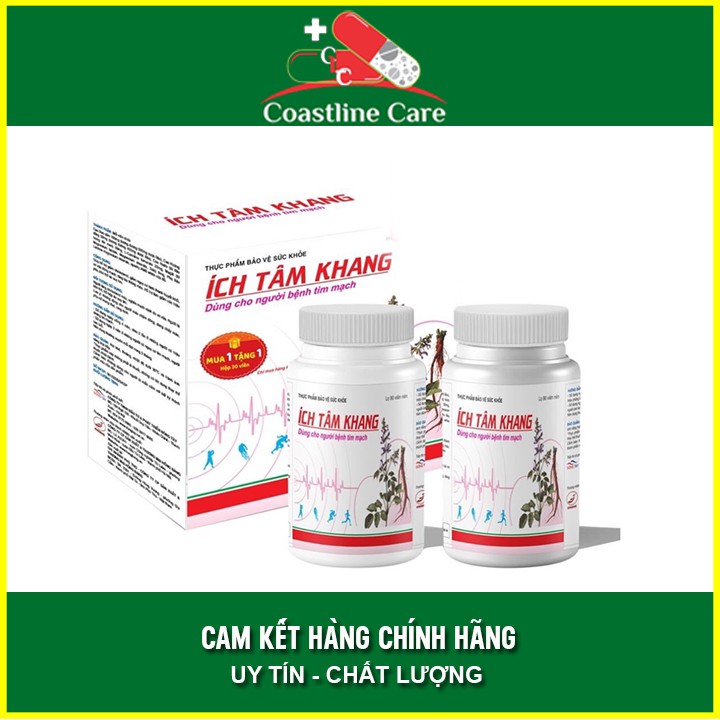 Ích Tâm Khang Hộp 180 Viên  - TẶNG NGAY 1 HỘP 30 VIÊN - Coastlinecare Pharmacy