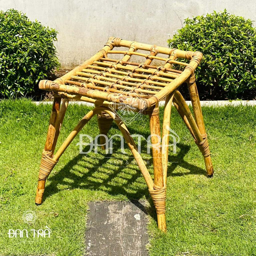 Ghế Gác Chân Mây, Ghế Đôn Mây 2 Trong 1, Ghế Mây Tre Handmade, Ghế Mây Tự Nhiên, Ghế Mây ĐAN TRÀ , Nội Thất Mây Tre Đan