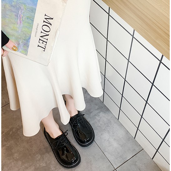 GIÀY ULZZANG MORIGIRL PHONG CÁCH LOLITA NHẬT BẢN DA BÓNG, DA NHÁM