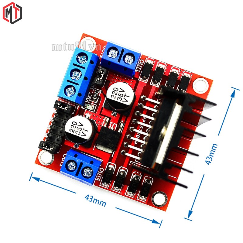 Module Điều Khiển Động Cơ L298N | PWM | Mạch Cầu H L298