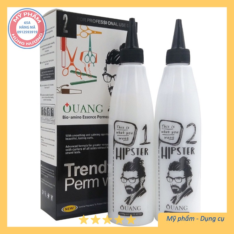 Cặp Uốn lạnh chàng trai cô gái Trendy Perm Water - chính hãng uốn lạnh Quang 300ml*2