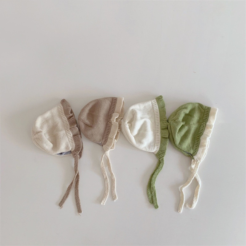 Mũ Len Dệt Kim Chống Gió Giữ Ấm Tai Thời Trang Thu Đông Dành Cho Trẻ Em