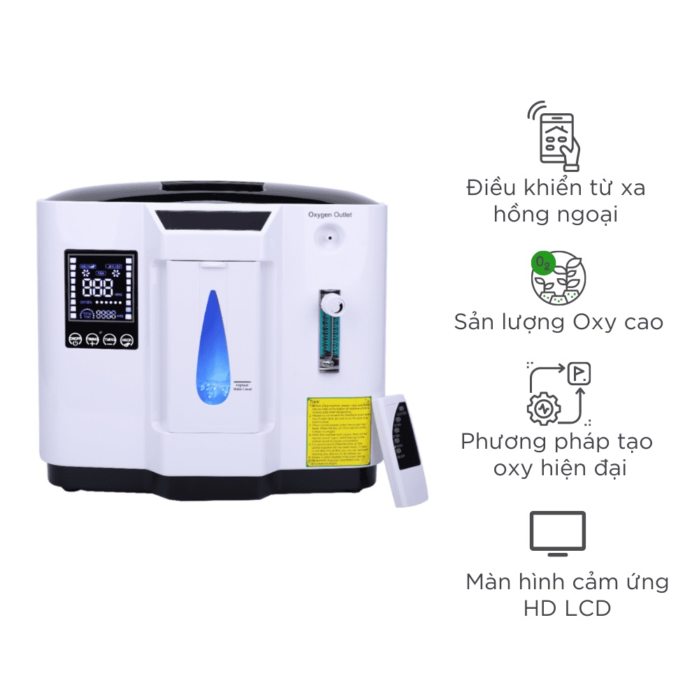 Máy tạo oxy gia đình Dedakj DE-1A   Bản Quốc Tế chính hãng - RUBYGROUP